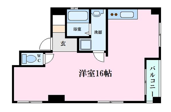 比治山下駅 徒歩3分 5階の物件間取画像